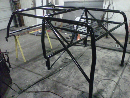 Custom Jeep Fitted Roll Cage.